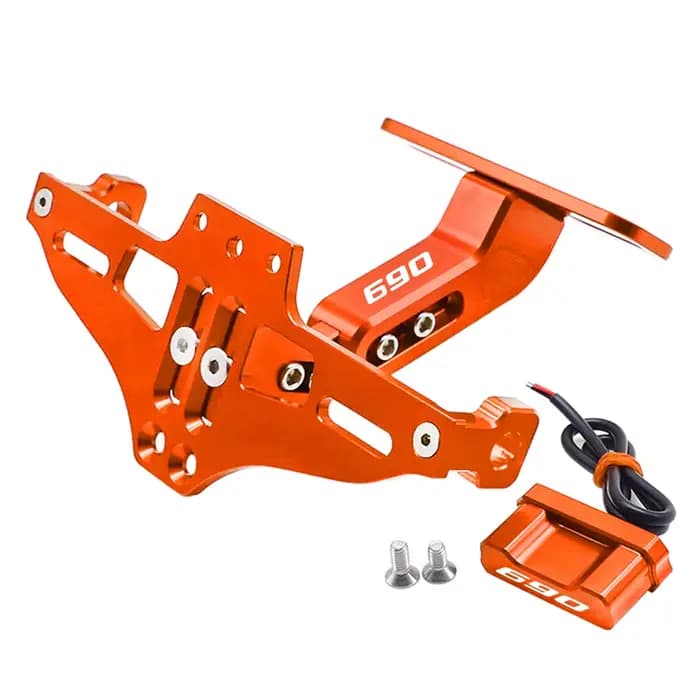 Support de plaque d'immatriculation, cadre de plaque d'immatriculation, support de lumière LED, clignotant, pour 690 SM/SMCR/SMC 690 Enduro R ABS 2007-2024 2023 2022