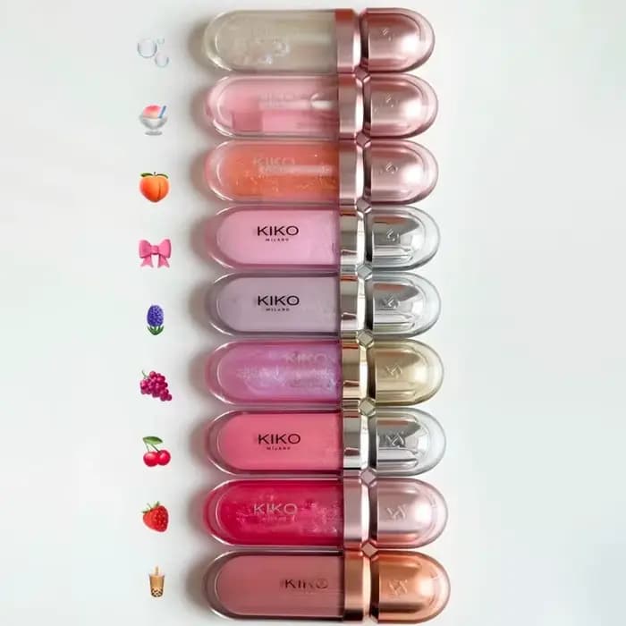 KIKO 2026 – Nouveau Gloss Repulpant Liquide 3D Transparent Effet Miroir – Rouge à Lèvres Nourrissant Brillant