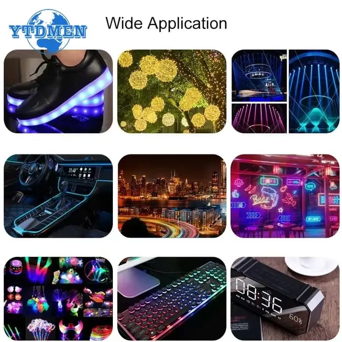 100 pcs/lot carré 2*5*7mm Diode LED 2X5X7mm 5 couleurs rouge jaune vert bleu blanc Kit de diodes électroluminescentes LED pour bricolage électronique