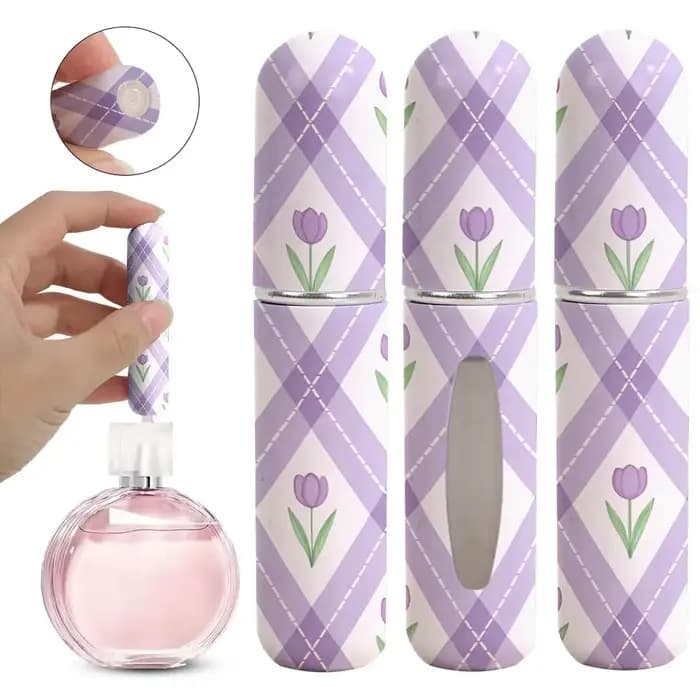 Récipient liquide rechargeable de parfum à remplissage inférieur de 5ml