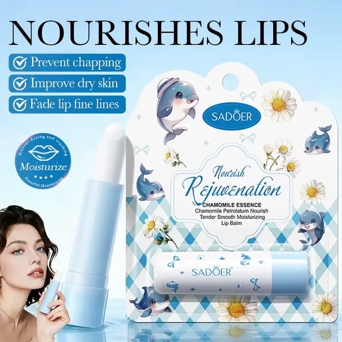 Baume à lèvres hydratant SADOER au beurre de karité et à la rose