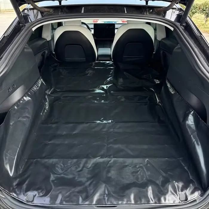 Tapis de coffre de voiture noir imperméable, anti-salissure, protection pour animaux domestiques, housse de protection pour le chargement