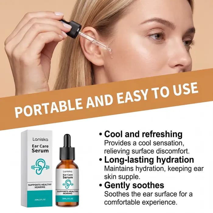 Essence de soin pour le massage du conduit auditif, nourrit en douceur et soulage l'inconfort auriculaire, non collante, gouttes auriculaires portables pour usage quotidien