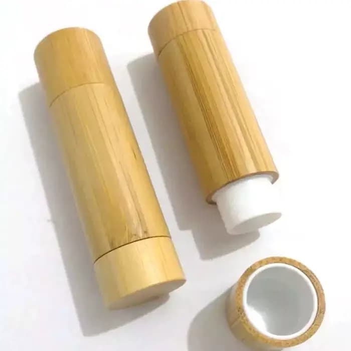 Lot de 10 tubes vides en bambou de 5g pour brillant à lèvres