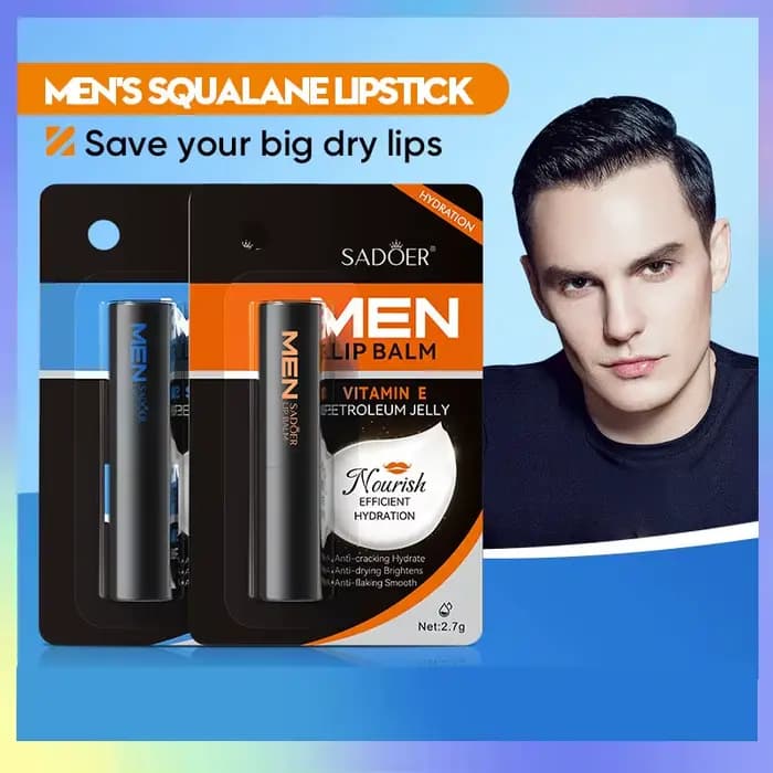 SADOER baume à lèvres vaseline d'herbe de requin pour hommes pour l'automne et l'hiver pour améliorer la sécheresse