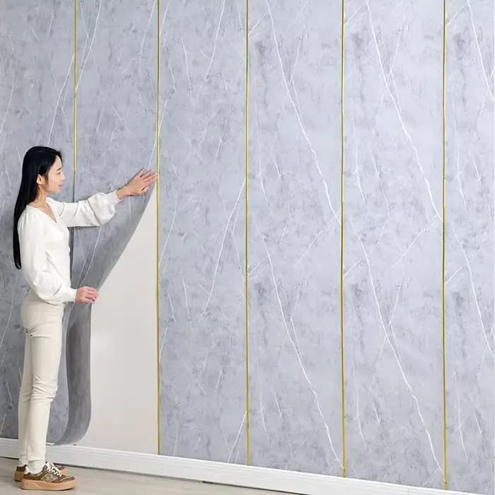50cmX10/2.8m lin 3D mousse auto-adhésive PVC couleur unie épaissi imperméable fond mur rénovation papier peint stickers muraux