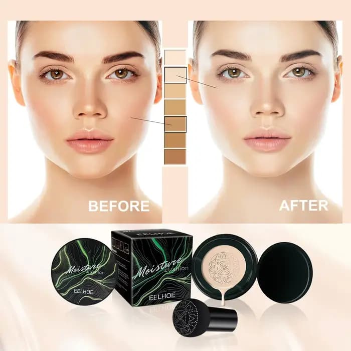 Fond de teint magique tête de champignon coussin d'air CC crème visage correcteur hydratant imperméable