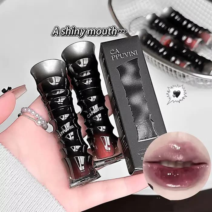 Teinte à lèvres brillante Crystal Punk rouge-brun