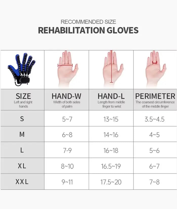 Gant Robot de rééducation des mains, entraînement des doigts, gants de Massage, rééducation des accidents vasculaires cérébrales, hémiplégie, récupération de la fonction des mains