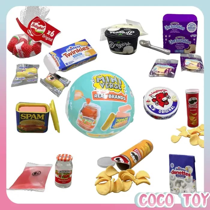 MGA Miniverse Make It Mini Real Brands Confirmed Style Supermarket Grocery Mini Food DIY Blind Box Collectible Toy