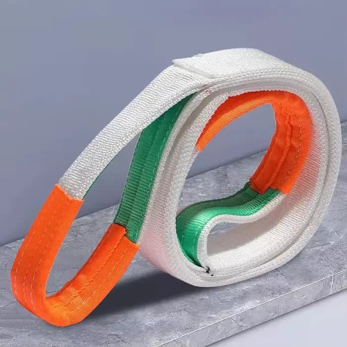 Ceinture de levage, écharpe de grue de 3 tonnes, sangles de levage industrielles, corde de levage épaisse, élingues d'épandage de tressage à 4 couches