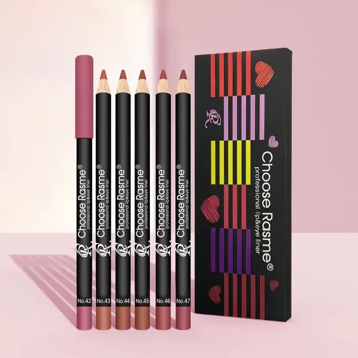 Crayon à lèvres dodu 6 couleurs