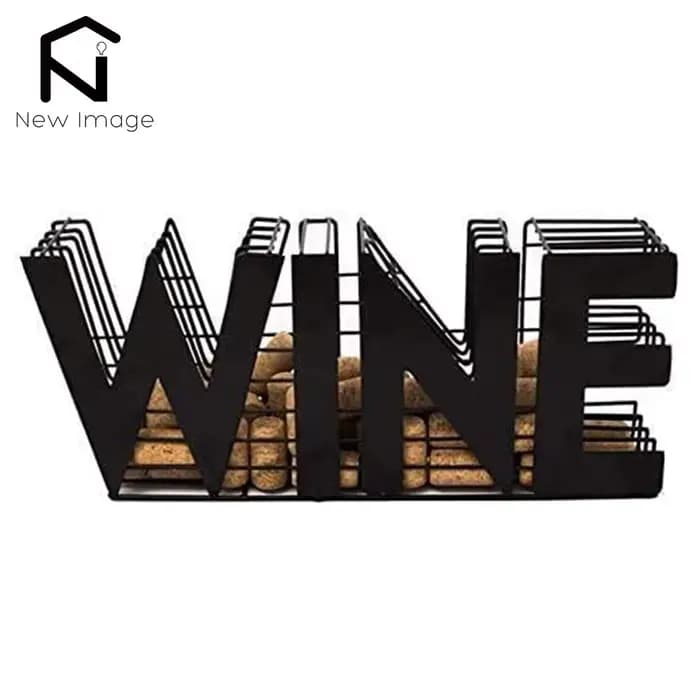 Porte-bouchon à vin rouge moderne, longueur de 13.5 pouces, support d'endurance, rangement pour comptoir de cuisine, armoire à vin, décoration de la maison