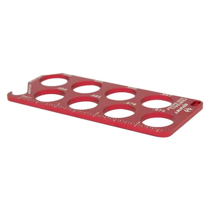 Calibre de taille pour balle de Paintball 0.68 ", rouge, noir ou bleu