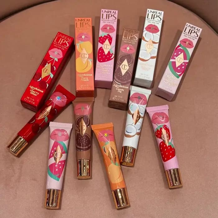 Charlotte Tilbury 6 couleurs brillant à lèvres rose Watermelom fraise vanille baume
