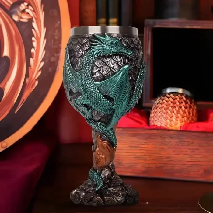 Tasse à bière Dragon 3D créative en résine 304, en acier inoxydable, gobelet à vin gothique, Viking, Tankard médiéval, décoration de Bar, cadeau pour hommes
