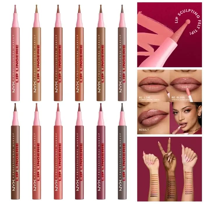 Crayon à lèvres NYX Lip Liner Stain à pointe feutre pour une application précise sans débordement