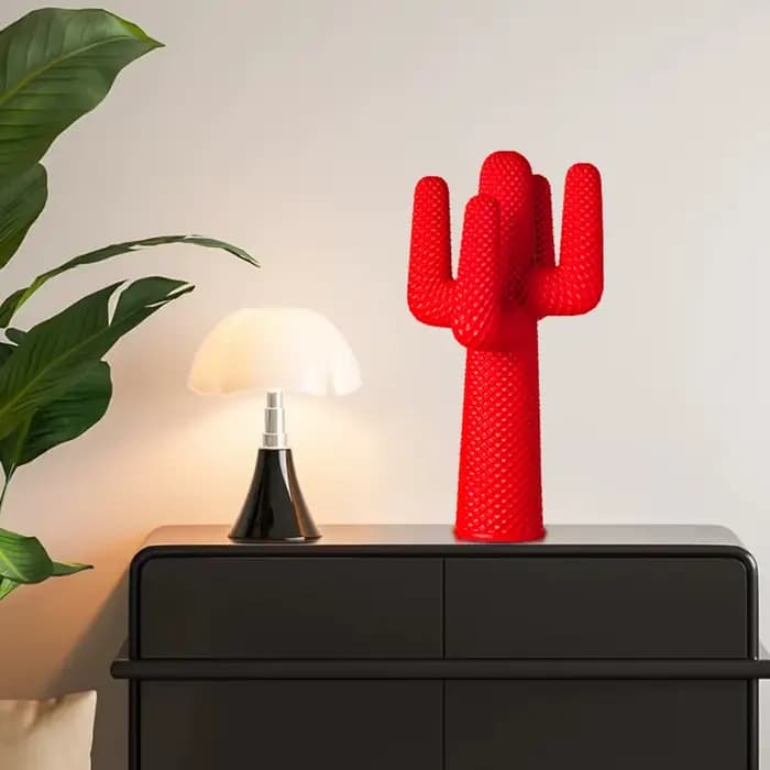 Décoration de Chambre : Cactus en Résine pour Bureau, Statuette Décorative pour la Maison, Salon, Meubles à Vin, Hall d'Entrée, Bureau – Ornement Végétal Artificiel, Idée Cadeau