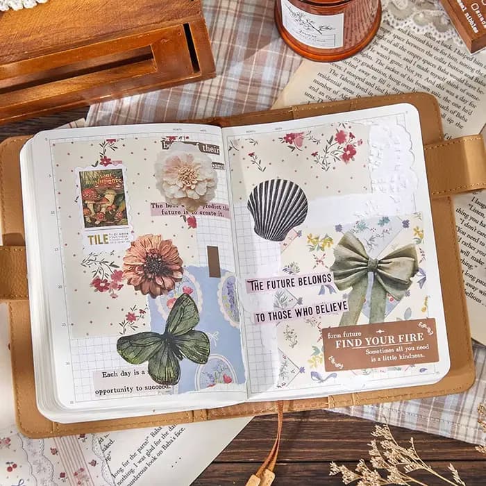Papier de scrapbooking texturé champêtre délicat, papier washi à carreaux macaron pour fond de journal et collage, cadeaux parfaits