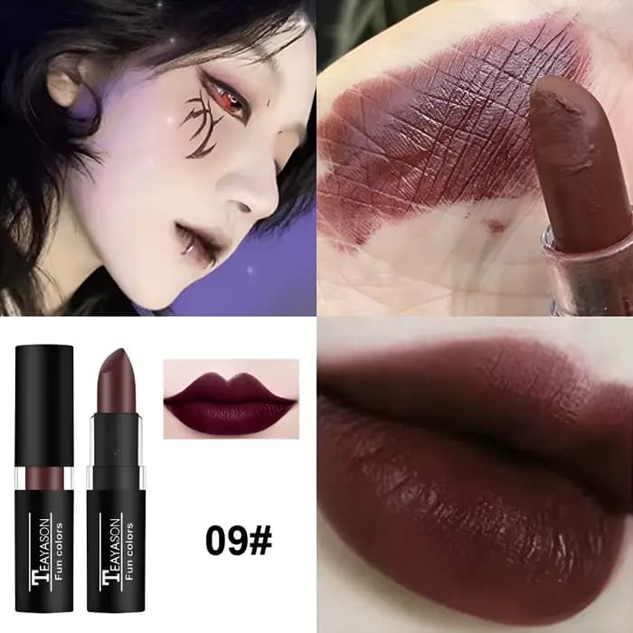 Rouge à lèvres mat en argile nue