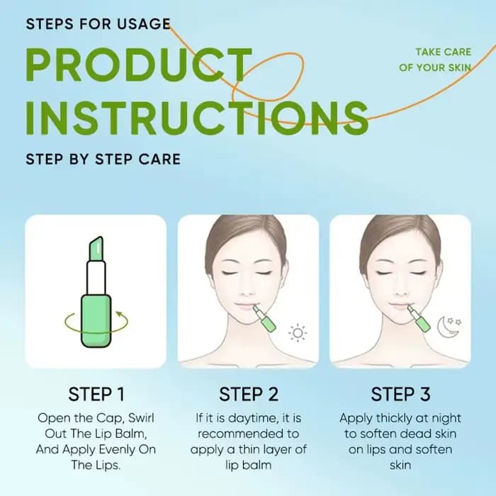 Baume à l'aloe vera pour les lèvres nourrissant