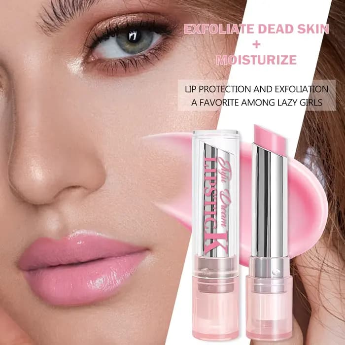 Baume à lèvres rose bicolore
