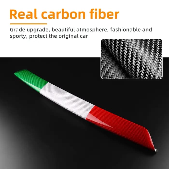 Fibre de carbone dure et sèche pour Abarth 595 695 2017 2018 2019 2020 2021 2022 2023, accessoires de décoration de pare-chocs avant de voiture