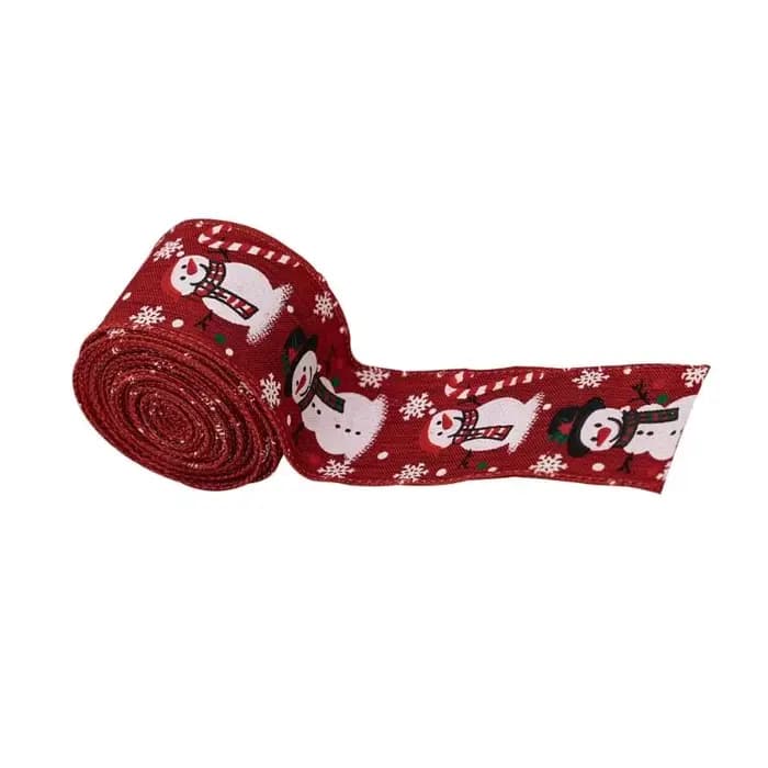 Ruban bonhomme neige Festival E8BD, décorations vacances en tissu Durable pour maison, le bureau, les vitrines