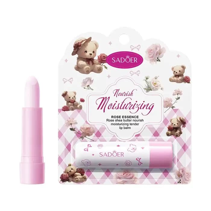 Baume à lèvres hydratant SADOER au beurre de karité et à la rose