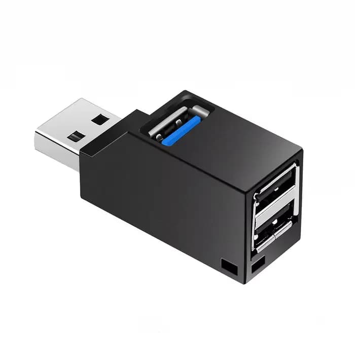Adaptateur HUB USB 3.0, Mini boîtier séparateur 1 à 3 Ports USB 2.0 haute vitesse pour PC portable, lecteur de carte disque U