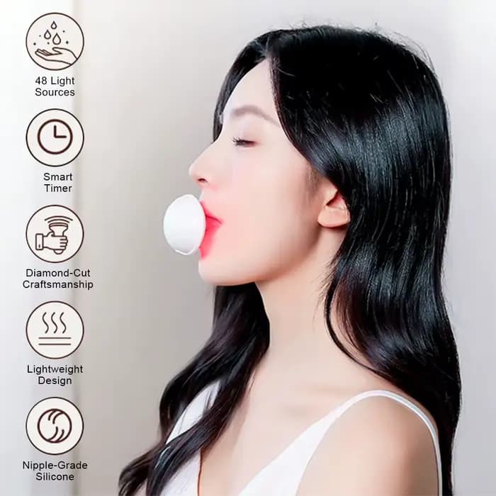 Protecteur de lèvres chauffant LED rechargeable infrarouge électrique pour l'agrandissement naturel