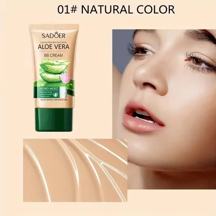 Aloe Vera BB crème-hydratant et dissimulant au collagène fond de teint à couverture complète