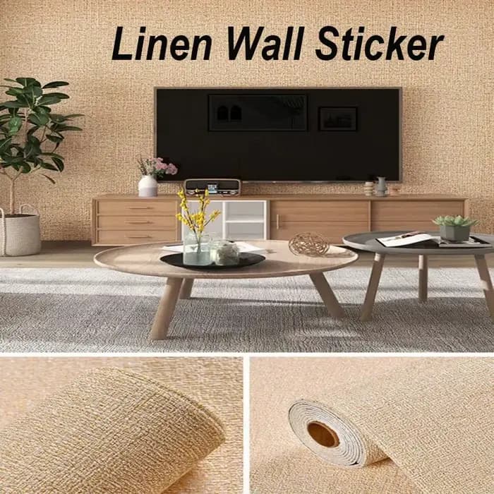 Lin 3D mousse auto-adhésive PVC couleur unie épaissi imperméable fond mur rénovation papier peint stickers muraux décor à la maison