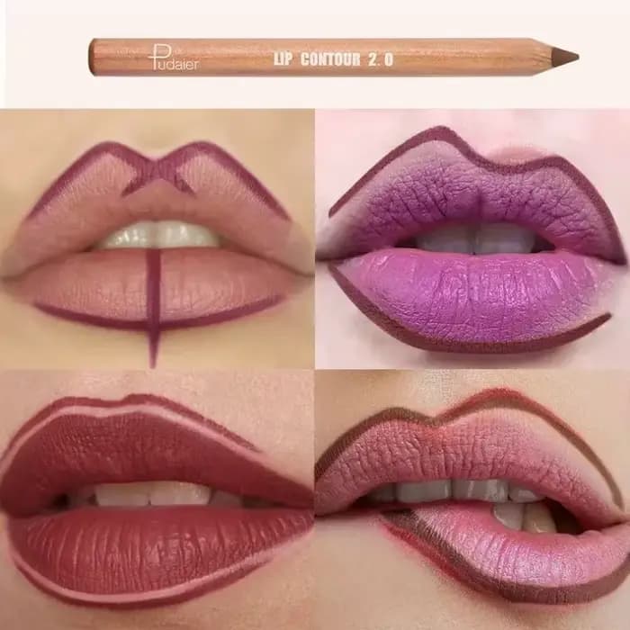 Matte 8 couleurs crayon à lèvres Contour