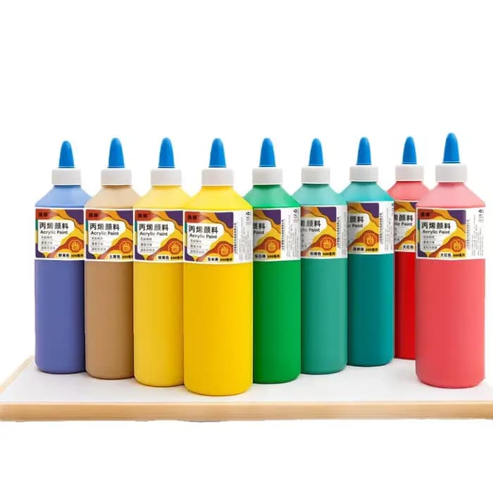Peinture acrylique imperméable anti-décoloration 500 ml pour peinture murale, peinture sur gypse, artisanat et fournitures artistiques