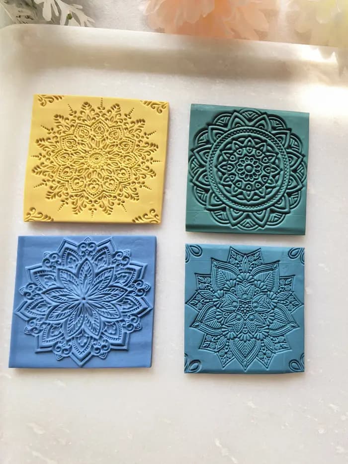Rouleau de texture d'argile polymère, style mandala, motif de dentelle délicate, texture de vigne florale, texture de thème floral Texure d'argile polymère