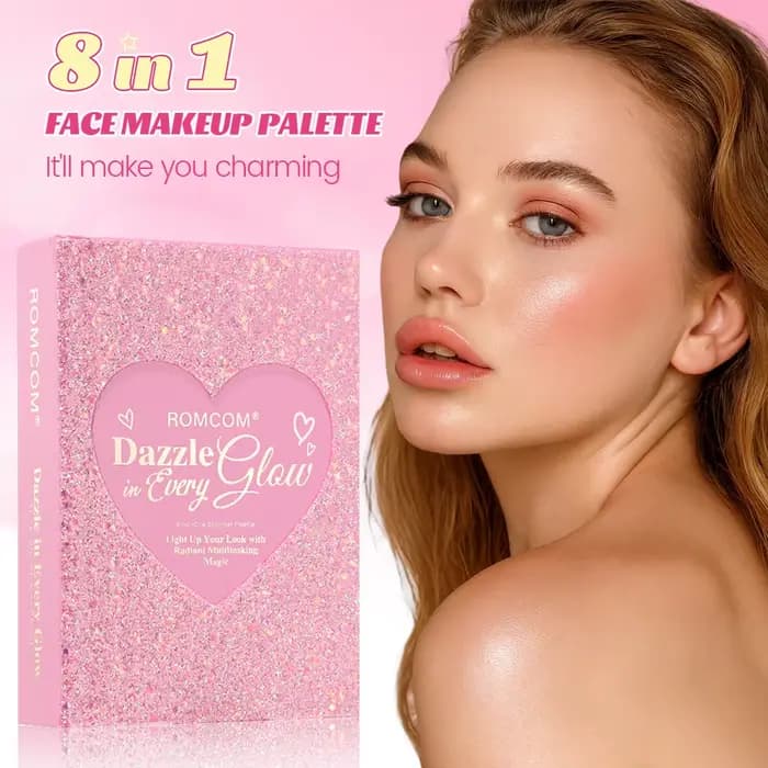 Livre magique de maquillage tout-en-un de 5 pages : kit complet avec fard à paupières multi-ombrage