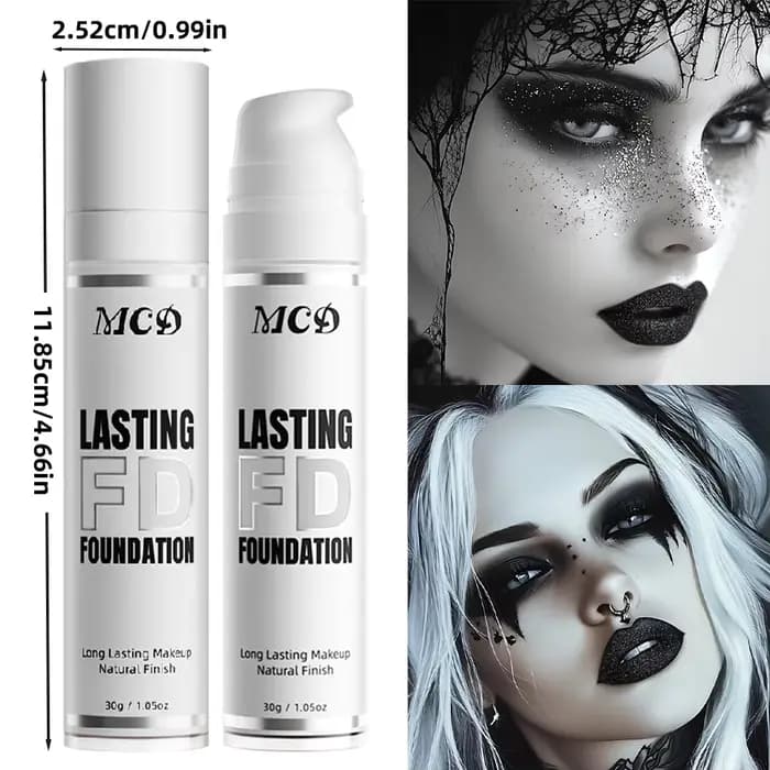 1PC Fond de Teint Liquide Blanc Pur pour Maquillage de Scène COS