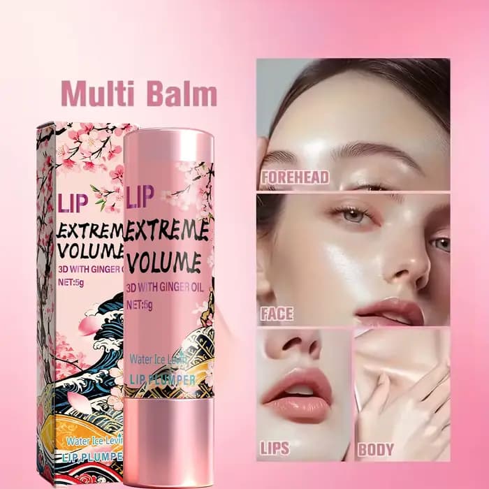 Baume à Lèvres Volume 5g à l'Huile de Gingembre et Peptides - Hydratant Non Collant