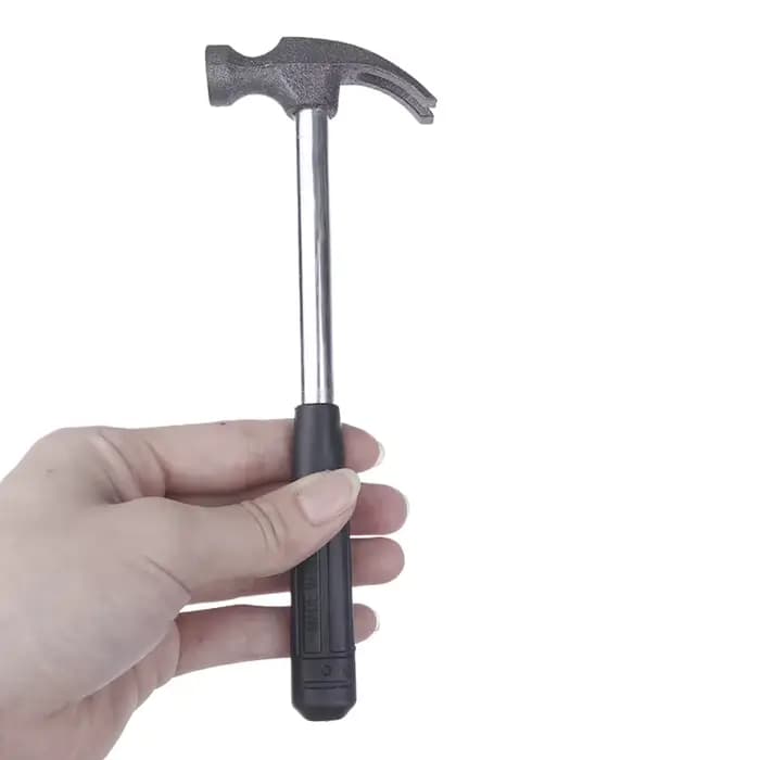 Outil ménager, marteau à cornes puissant et polyvalent, acier à haute teneur en carbone, forgeage, poignée en caoutchouc antidérapante, mini marteau en fer de petite taille