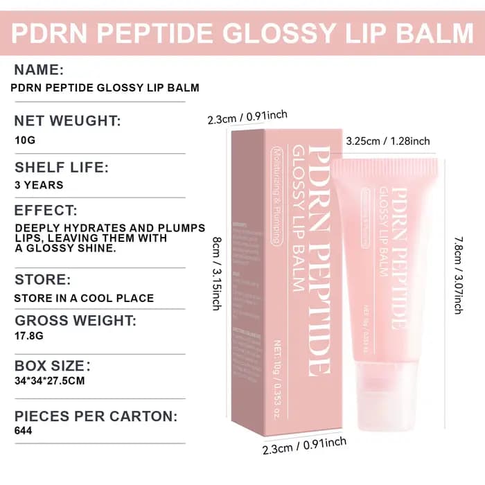Baume à lèvres brillant PDRN Peptide Jelly Gloss