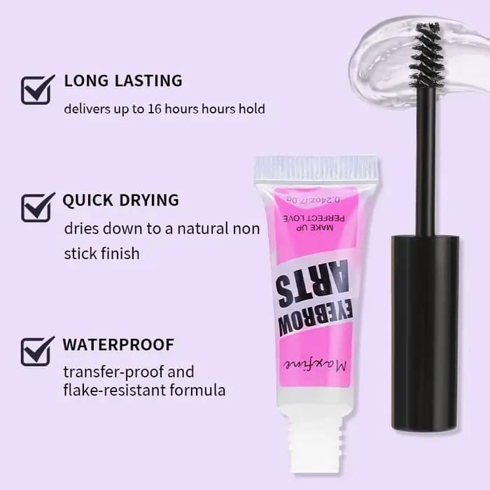 EyebloggGel-Maquillage pour les yeux, longue durée, étanche, tuyau à séchage rapide, transparent