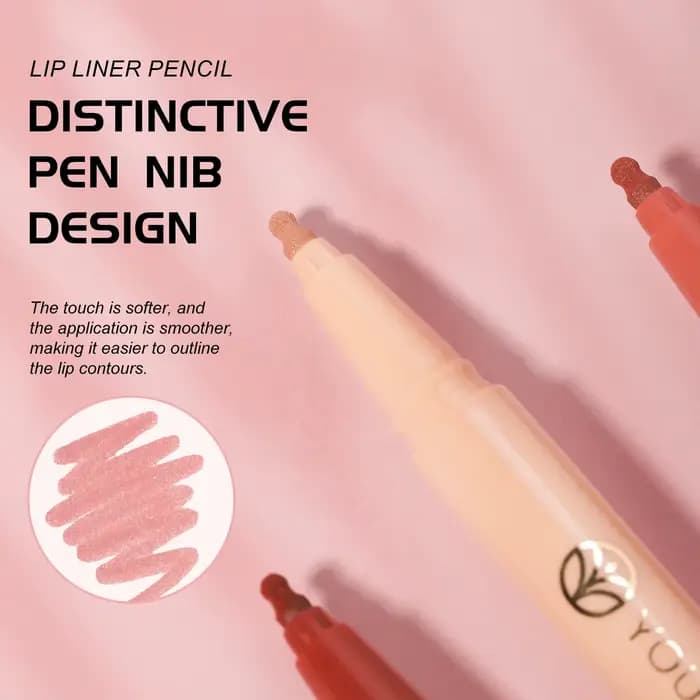 LANGMANNI Stylo liner à lèvres liquide mat velouté 12 couleurs pour la définition des contours