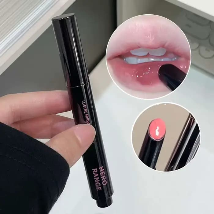 Le rouge à lèvres miroir a une texture lisse