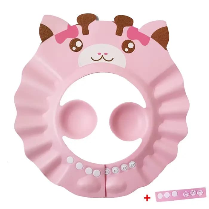 Bonnet de douche en forme d'animal mignon, Protection des yeux, Protection des oreilles, léger, dessin animé, bonnet de Protection pour bébé, shampoing, soins de bain