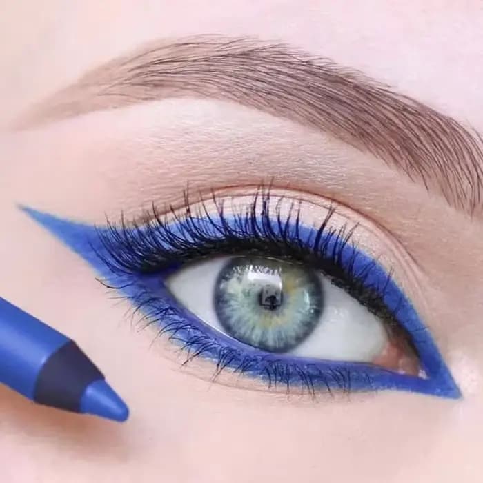 Crayon Eyeliner bleu mat, imperméable, pigment coloré durable, noir, blanc, jaune, stylo pour les yeux, ne fleurit pas, maquillage, cosmétiques