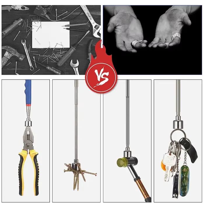 Mini stylo magnétique télescopique Portable, outils pratiques, capacité pour ramasser des boulons d'écrou, bâton de tige de ramassage extensible