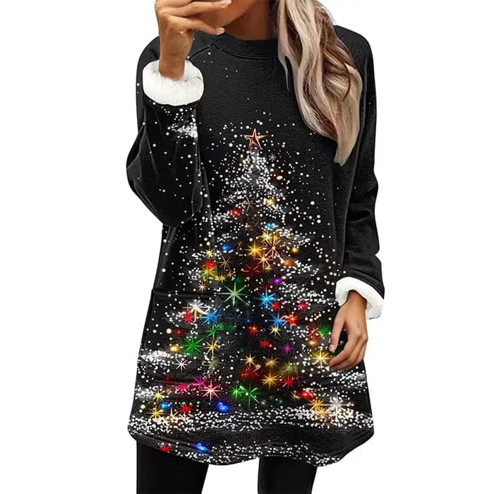 Sweat-shirt polaire bonhomme de neige de noël pour femmes, imprimé en 3D, mode décontractée, Streetwear, col rond, pulls à capuche, hauts Harajuku, tissus pour femmes