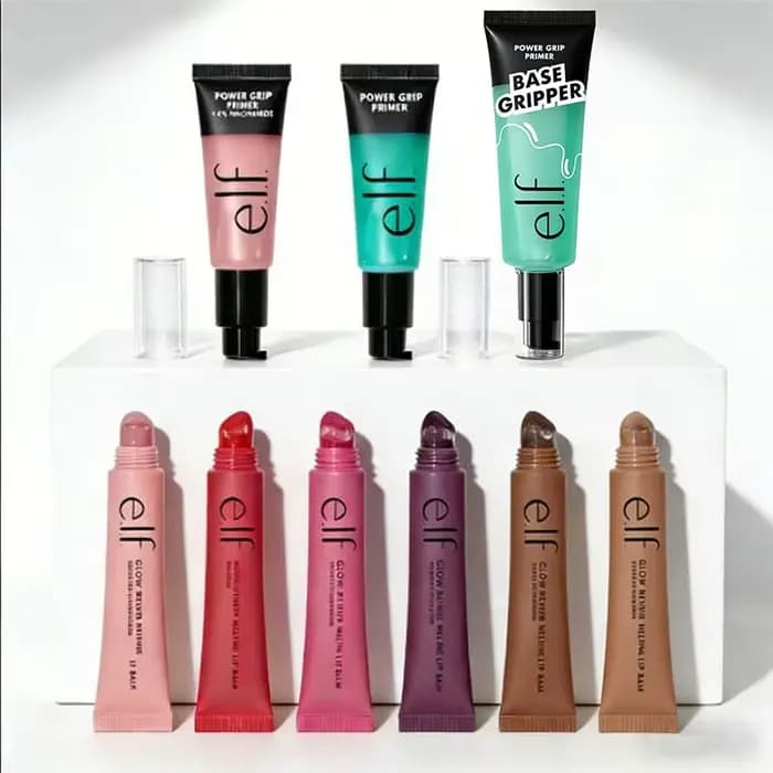 Elf Beauty Products Gel de pré-maquillage hydratant 6 couleurs brillant à lèvres vanille caramel cerise sauvage fraises