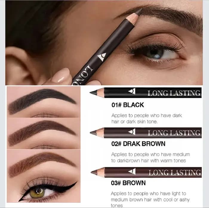 Crayon à sourcils professionnel imperméable pour femmes